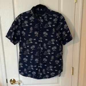 Large short sleeve button down